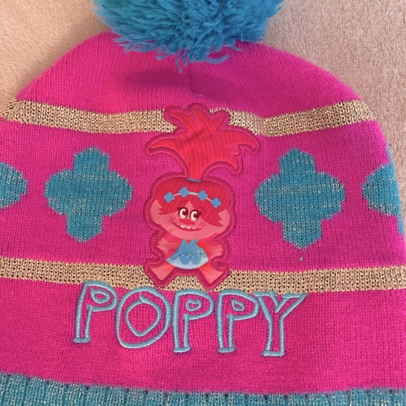 Dreamworks Trolls “Poppy” Pom Pom Hat (2T - 5T) - Picture 2 of 6